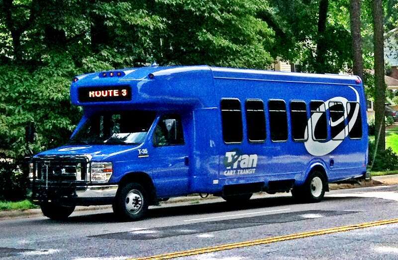 C-TRAN bus in Cary, NC
