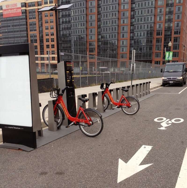 New station installed in-street at 1st &amp;amp; K St SE
