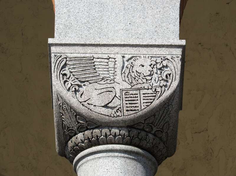 On of the capitals on the Cathedral of Saint Mary in downtown St. Cloud, Minnesota.