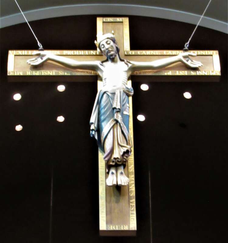 The crucifix in the Cathedral of Saint Mary in St. Cloud, Minnesota.