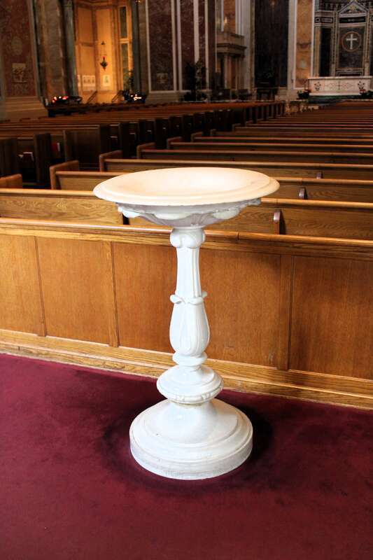 Holy Water stoup, Cathedral of St. Matthew the Apostle, Washington, D.C.