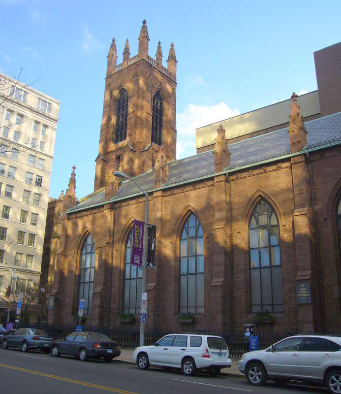 Christ Church Cathedral (exterior), Hartford, CT, USA.