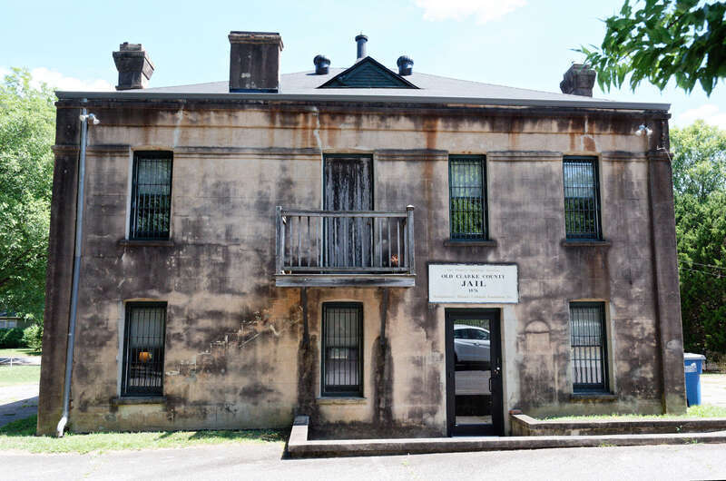 Clarke County Jail, in Athens, Georgia, US.  Built about 1876.