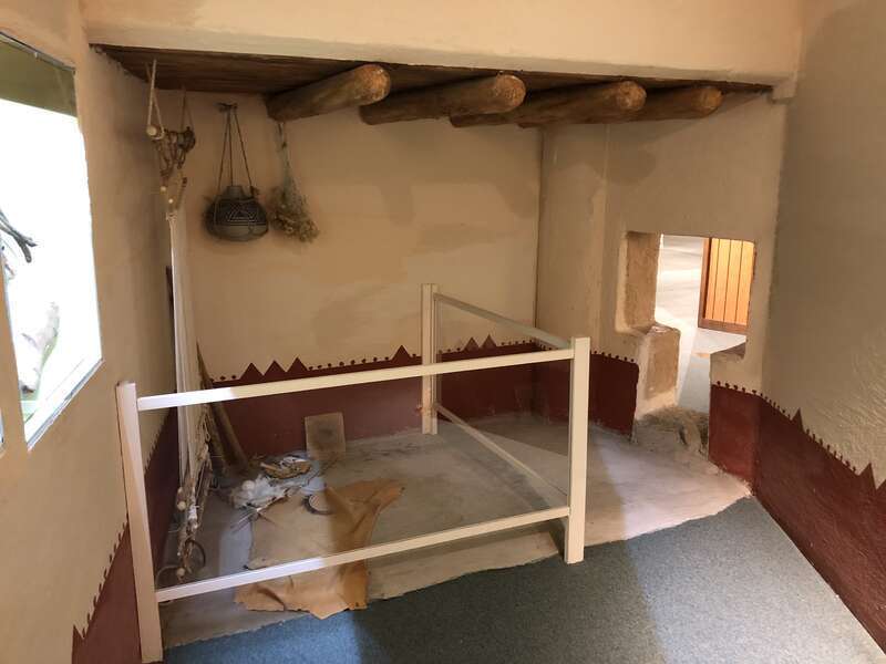 Reconstructed apartment of the Blanding (Utah) cliff-dwelling.