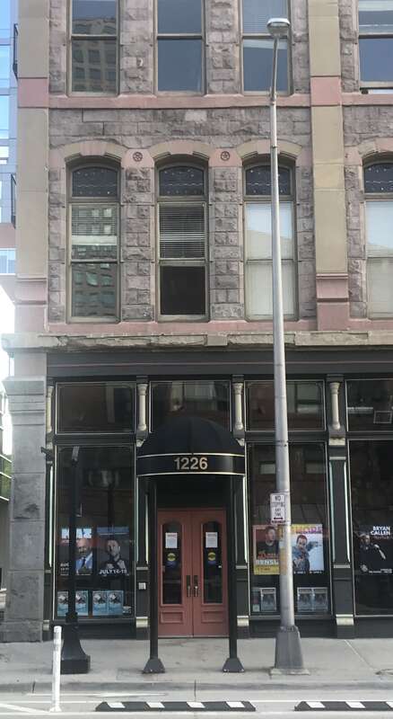 Front door to Comedy Works