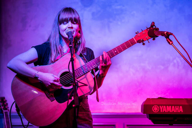 Courtney Marie Andrews performing live in the Out of Order bar at Tenants of the Trees in Silverlake, Los Angeles, California, on Wednesday, January 4, 2016.