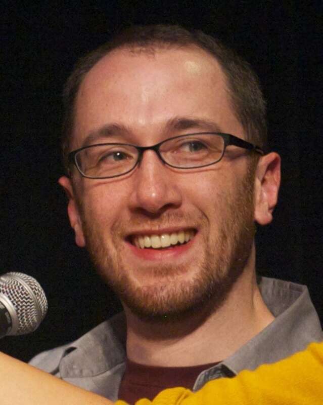 Curtis Retherford at &quot;The Fascinator&quot;, a panel quiz show at the UCB East Theatre.