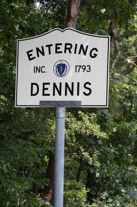 Dennis town sign (Massachusetts)