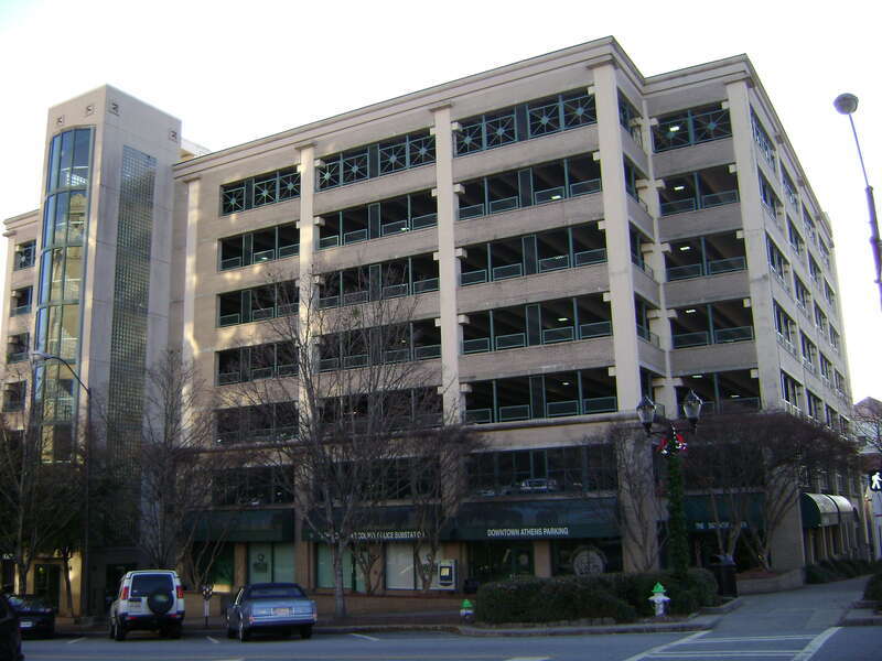 Downtown Athens Parking Garage at E Washington St and College Ave