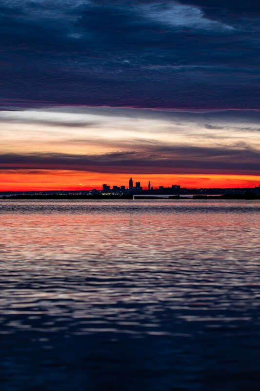 Downtown Cleveland, central business district of Cleveland, Ohio, USA