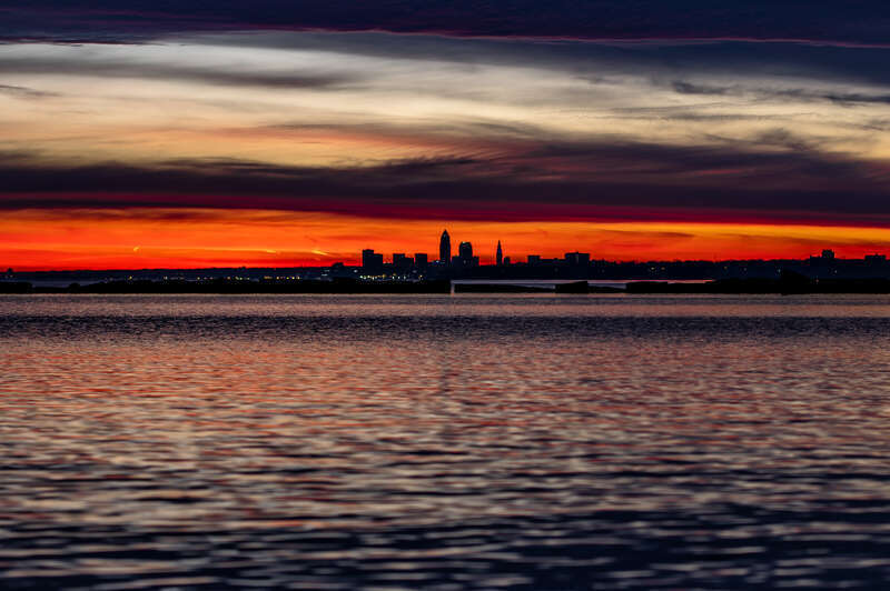 Downtown Cleveland, central business district of Cleveland, Ohio, USA