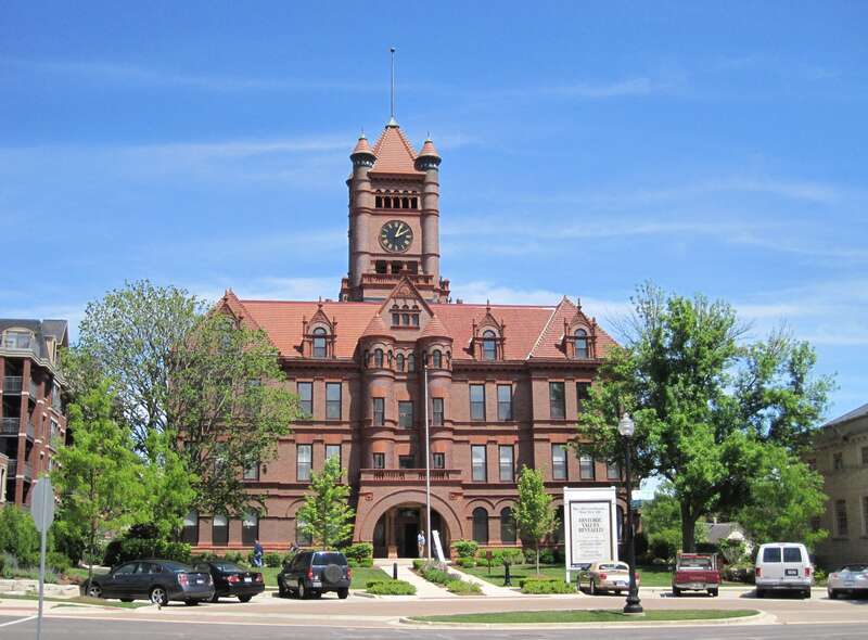 The Old DuPage County Courthouse, Wheaton, Illinois.
