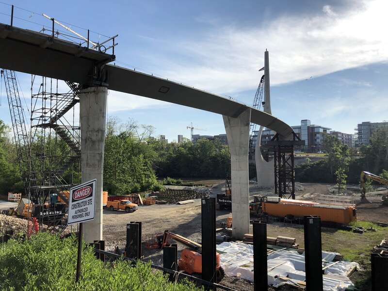 Dublin Link Bridge under construction May 2019a (Dublin, Ohio)