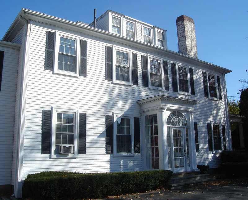 Edward Miller House in Quincy, Massachusetts, built in 1830 and added to the National Register of Historic Places in 1990. External link: http://thomascranelibrary.org/htm/243.htm