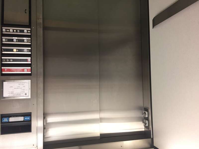 This elevator is displayed in a Southern, New Hampshire hospital.