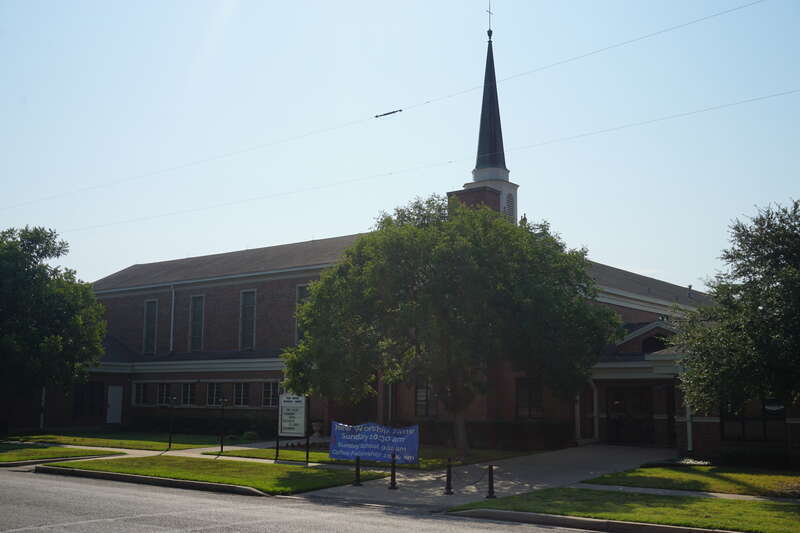 First United Methodist Church in Ennis, Texas (United States).