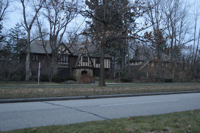 Houses on the northern side of Fairmount Boulevard, east of the Demington Drive intersection, in Cleveland Heights, Ohio, United States.  This stretch of the boulevard is part of the Fairmount Boulevard District, a historic district that is listed on