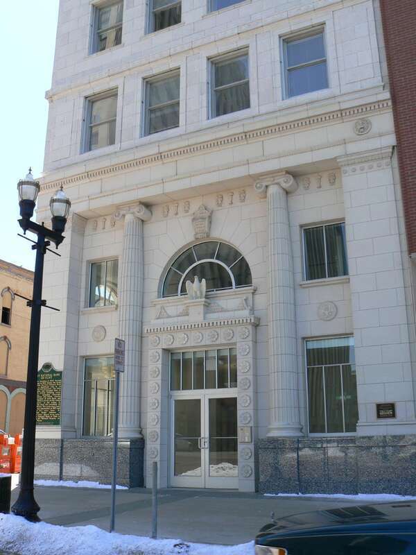 The recently renovated historic First National Bank building in Flint, Michigan, United States, is listed on the US National Register of Historic Places (NRHP).