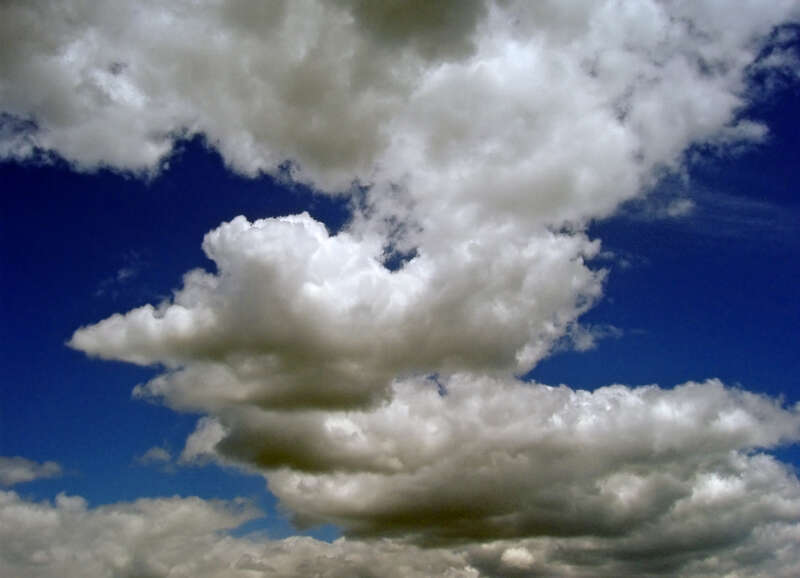 Stratocumulus clouds.