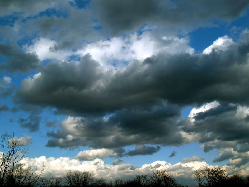 Stratocumulus clouds in the wake of a cold front.