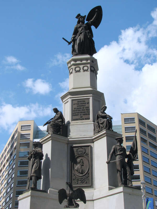 Michigan Soldiers and Sailors Monument in Campus Martius