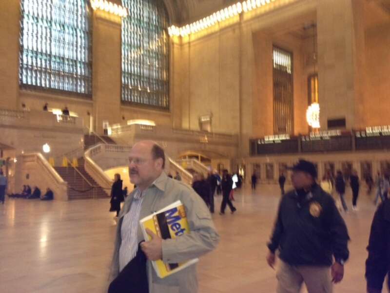 Grand Central Terminal re-opened at 2 p.m. on October 31, 2012. Metro-North train service resumed shortly after 2 p.m. with limited service on the Harlem Line as far as North White Plains.  MTA Chairman walks through the terminal shortly after it