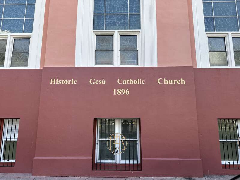 US National Register of Historic Places - Gesu Catholic Church Downtown Miami - exterior - 26 November 2022
