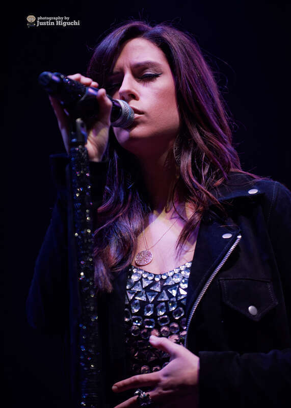 Gloriana (Tom Gossin, Mike Gossin, and Rachel Reinert) performing live at The Grove in Los Angeles California on Wednesday July 15th, 2015. This was part of The Grove's annual &quot;Grove Sounds&quot; Summer Concert Series presented by Citi Private Pass.