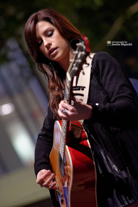 Gloriana (Tom Gossin, Mike Gossin, and Rachel Reinert) performing live at The Grove in Los Angeles California on Wednesday July 15th, 2015. This was part of The Grove's annual &quot;Grove Sounds&quot; Summer Concert Series presented by Citi Private Pass.