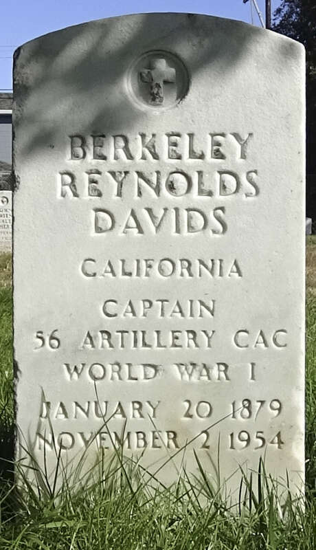 Grave of Capt. Berkeley R. Davids in Section Q of Golden Gate National Cemetery