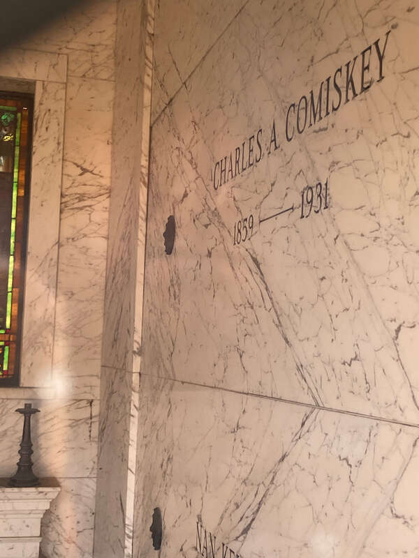 Grave of Charles Comiskey (1859–1931) at Calvary Cemetery, Evanston
