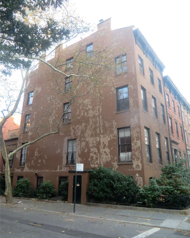 169 Clinton Street, where horror writer HP Lovecraft lived from January 1925 through April 1926. Here he wrote his New York City stories--&quot;The Horror at Red Hook,&quot; &quot;He&quot; and &quot;Cool Air.&quot;