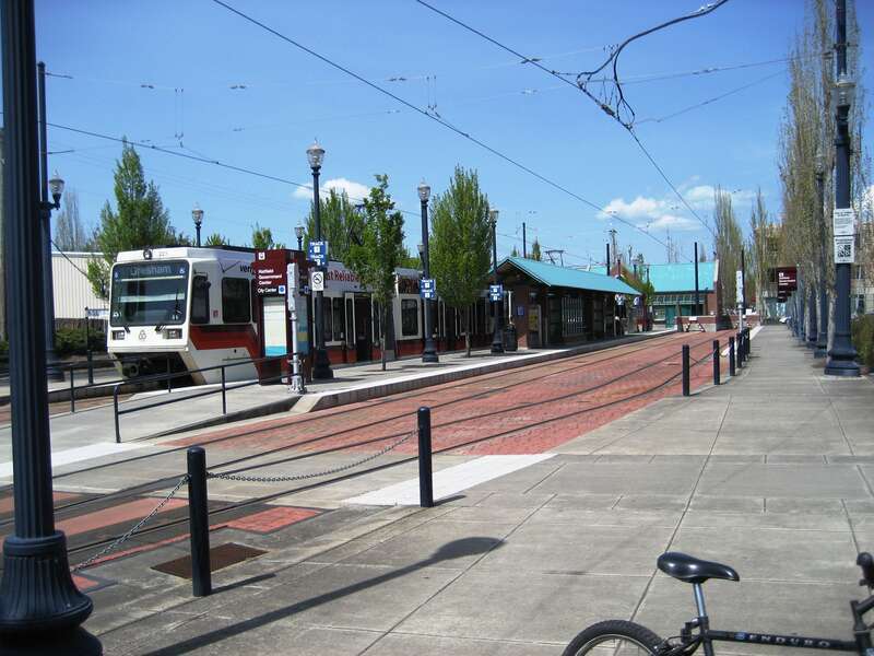 Hatfield Government Center Max station in Hillsboro, Oregon