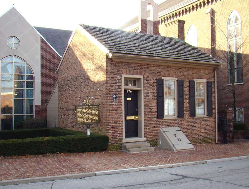 Law office used by Henry Clay from 1803 to 1810 in Lexington, Kentucky. The current address is 176 North Mill Street, Lexington Kentucky.