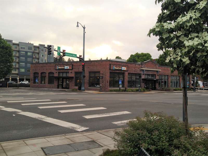 Historic Building belonging to one of Redmond's pioneer characters, this was known as Bill Brown's Garage when it was built in 1920, it once sported a wooden bell tower used to summon the city's volunteer firemen. It sits prominently on Redmond Way