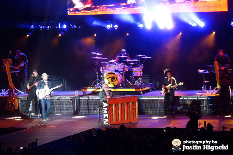 Matt Maher, Brandon Heath, Mandisa, and Matthew West performing live at The Forum in Inglewood California on Saturday March 1st, 2014. Part of the &quot;Hits Deep&quot; Tour with TobyMac.

Taken with a Panasonic DMC-FZ200 point-and-shoot bridge/superzoom