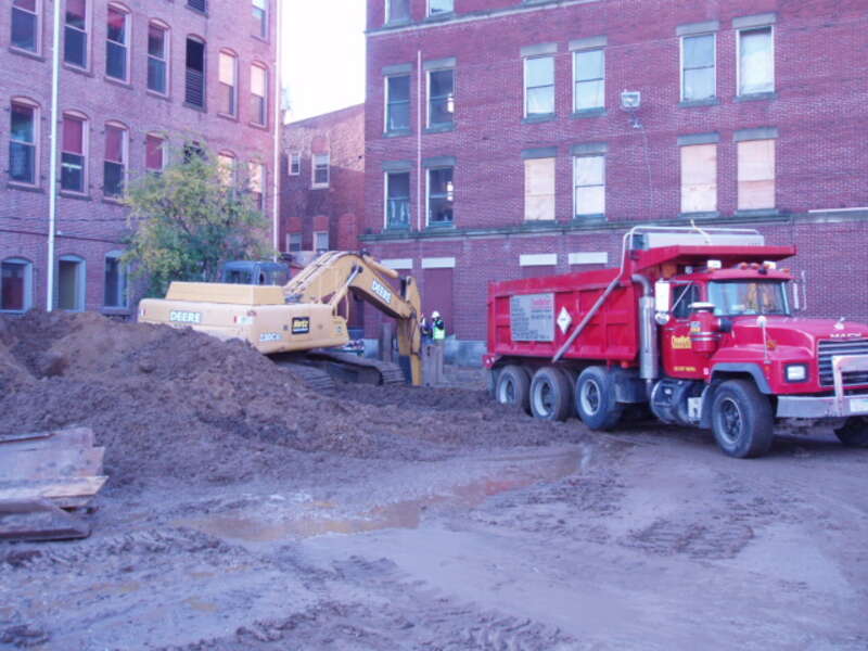 MassDEP directs response actions at an Underground Storage Tank (UST) site on Maple Street in Holyoke, Massachusetts - part of the planned Multimodal Transportation Center. The environmental assessment and cleanup work is funded under the American