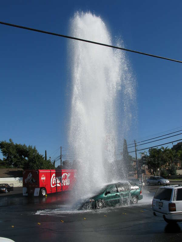 Honey, when I asked you to take the car to the car wash, this isn't what I had in mind.

Actually, this wasn't my wife she's a much better driver. This was just around the corner from where we live and this road is notorious for accidents.