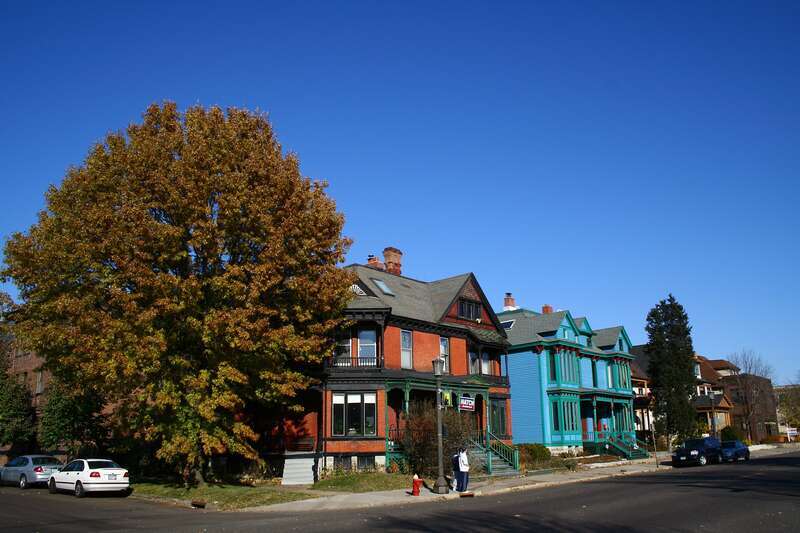 Selby Avenue at Kent Street, Saint Paul, Minnesota, USA