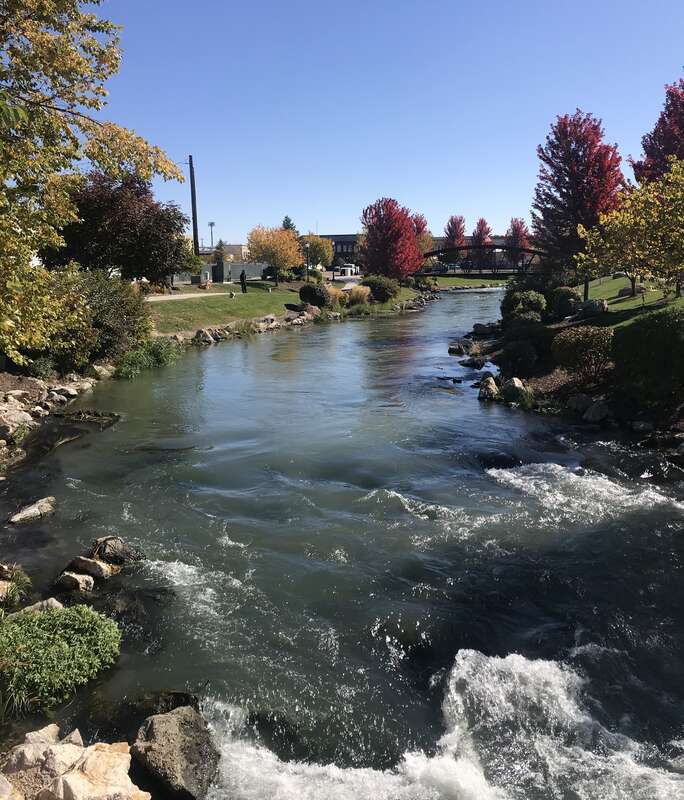 Indian Creek in downtown, Caldwell