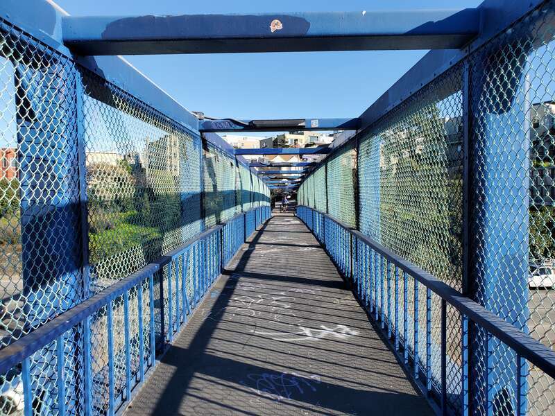 18th Street footbridge at Fallen Bridge Park in February 2021