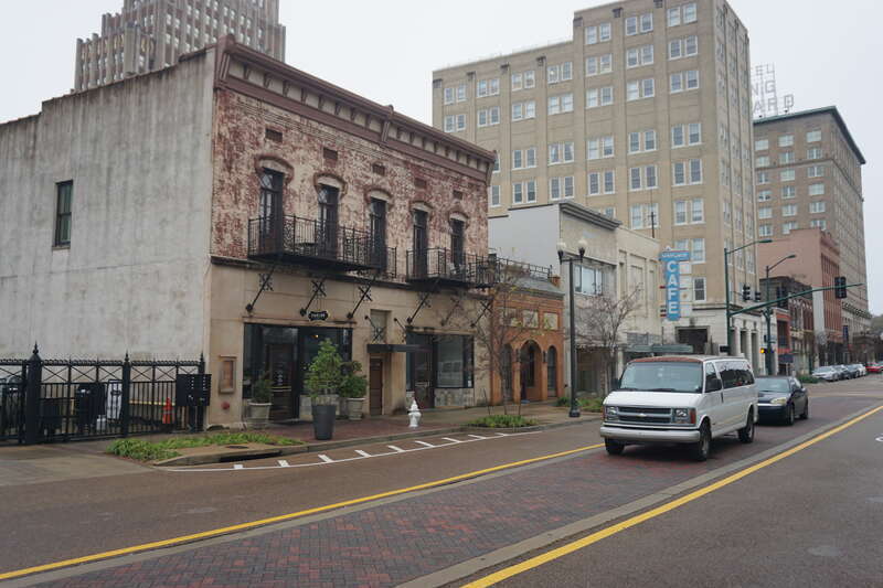 West Capitol Street in Jackson, Mississippi (United States).