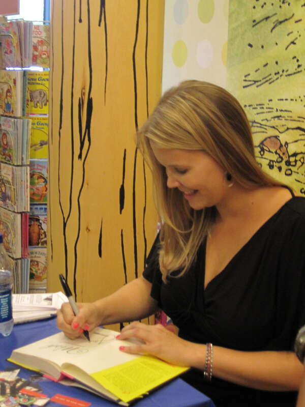 Jackson Pearce at a book signing for her first book, AS YOU WISH.