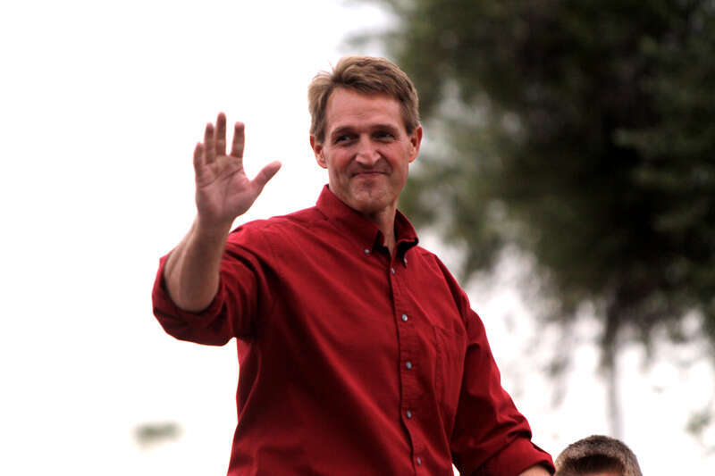 Congressman Jeff Flake at the Phoenix Veterans Day parade in Phoenix, Arizona.
 

Please attribute to Gage Skidmore if used elsewhere.
