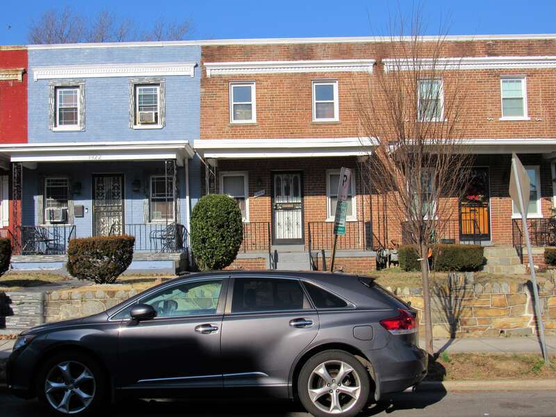Row houses in the Kingman Park neighborhood of Washington, D.C.