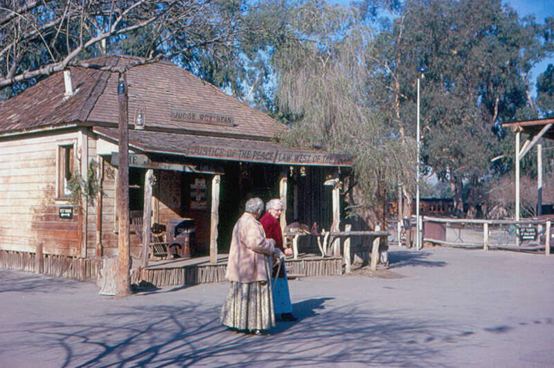 The &quot;ghost town&quot; at Knott's Berry Farm, in Buena Park, near Los Angeles.  I enjoyed it more lthan Disneyland, which I had seen two years earlier.  This is a replica of the office of the famous frontier judge Roy Bean.  Knott's Berry Farm developed