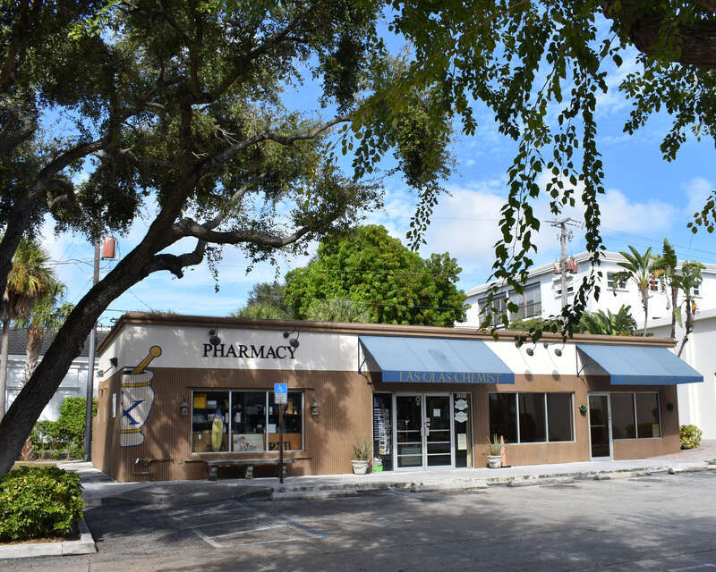 The Las Olas Chemist pharmacy (1956) on Las Olas Boulevard in Fort Lauderdale, Florida, was designed by Wells M. Squier.