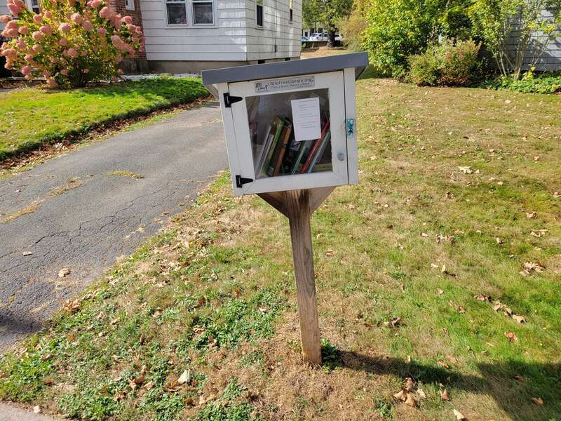 Little Free Library on South Highland Street, West Hartford Connecticut