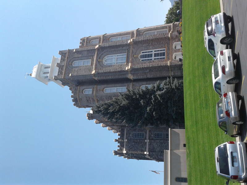 The Latter Day Saint Temple in Logan, Utah