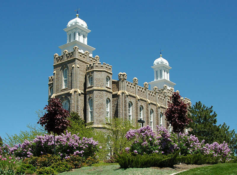 The Logan Utah Temple of the Church of Jesus Christ of Latter-day Saints in Logan, Utah.